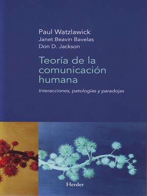 cover image of Teoría de la comunicación humana